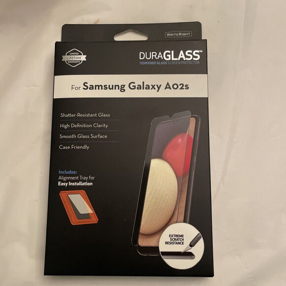 Samsung Other - WriteRight DURAGLASS Tempered Glass Screen Protector Samsung Galaxy A02s New